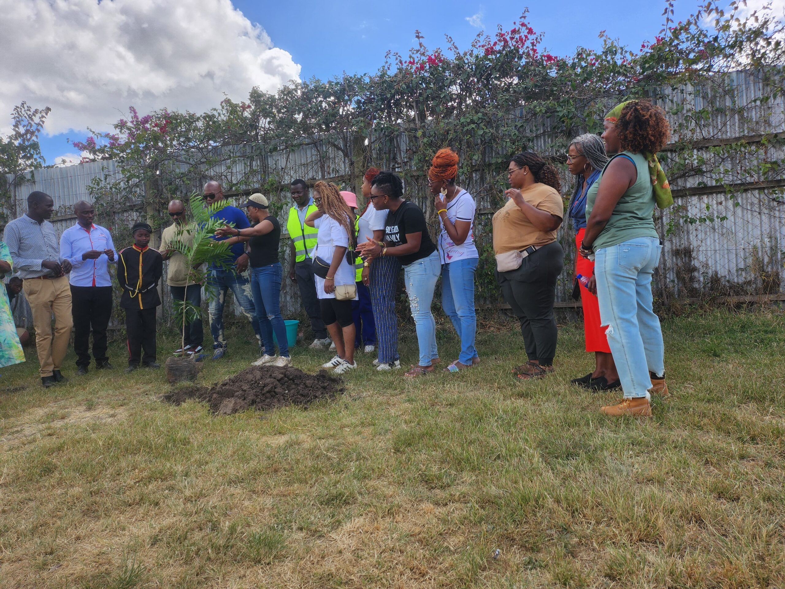 Global Relief for Humanity team members, US visitors and a teach at the Brydges Center