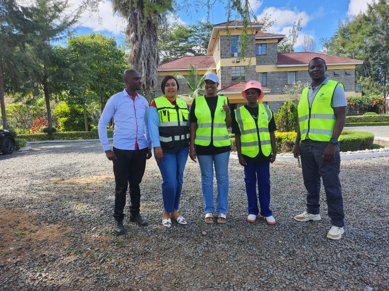 Global Relief for Humanity team members and a teach from the Brydges Center